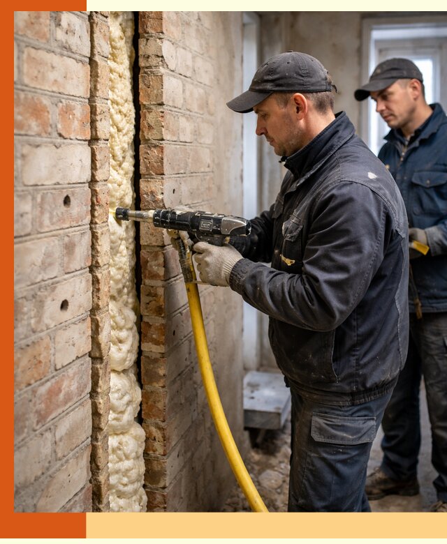 Межстеновое утепление пенополиуретаном в Междуреченске