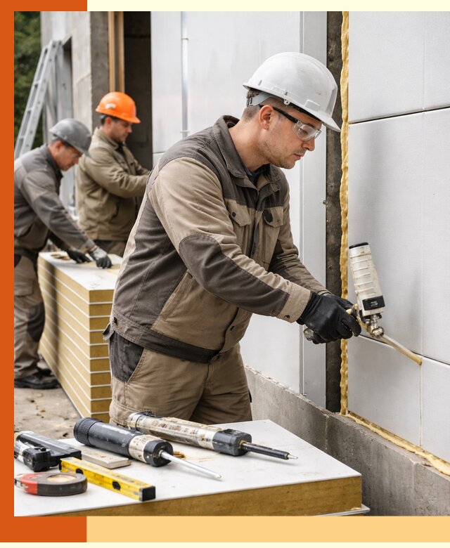 Утепление сэндвич-панелей пенополиуретаном в Междуреченске