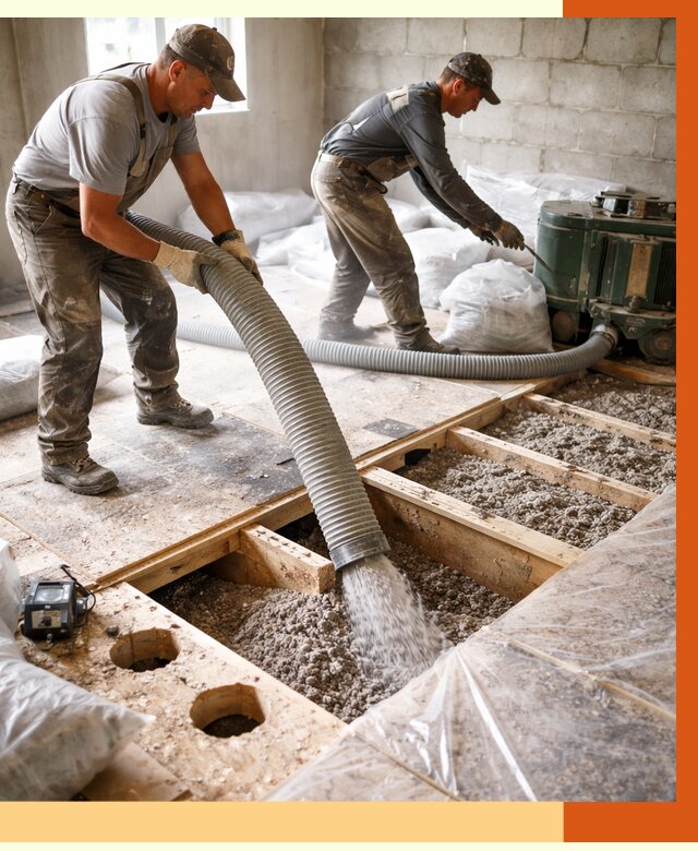 Заполнение пустот перекрытий в Междуреченске от 4547 руб. под ключ | ТепломастерМжд