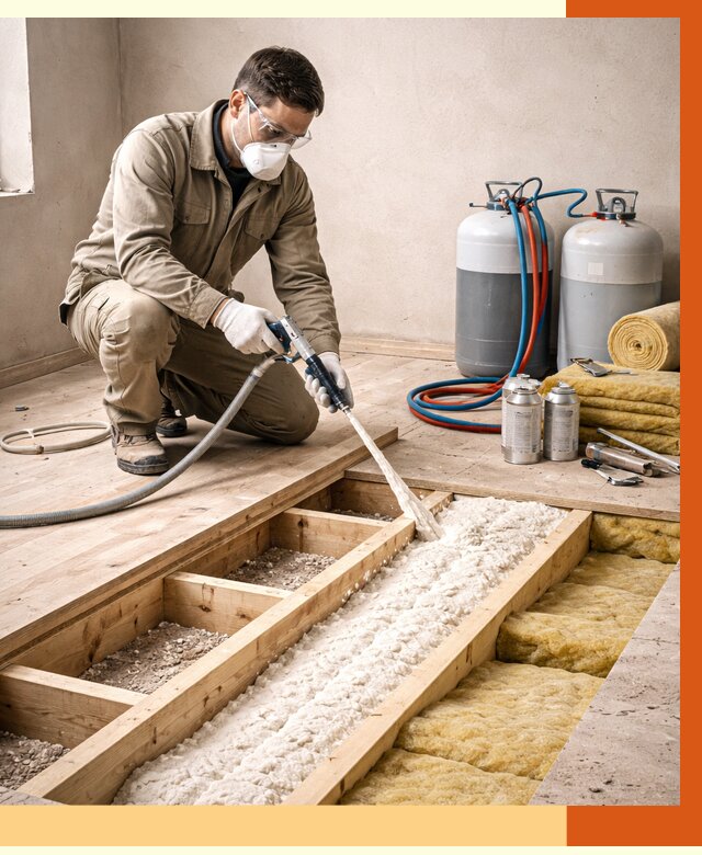 Заполнение полостей межэтажного перекрытия в Междуреченске от 4244 руб. | ТепломастерМжд