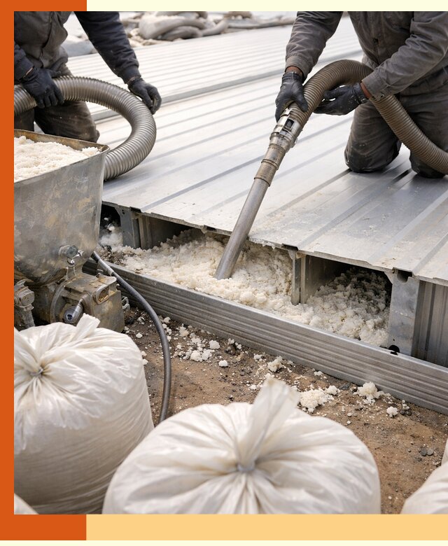 Заполнение пустот кровельных панелей пенными и мокрыми герметиками в Междуреченске