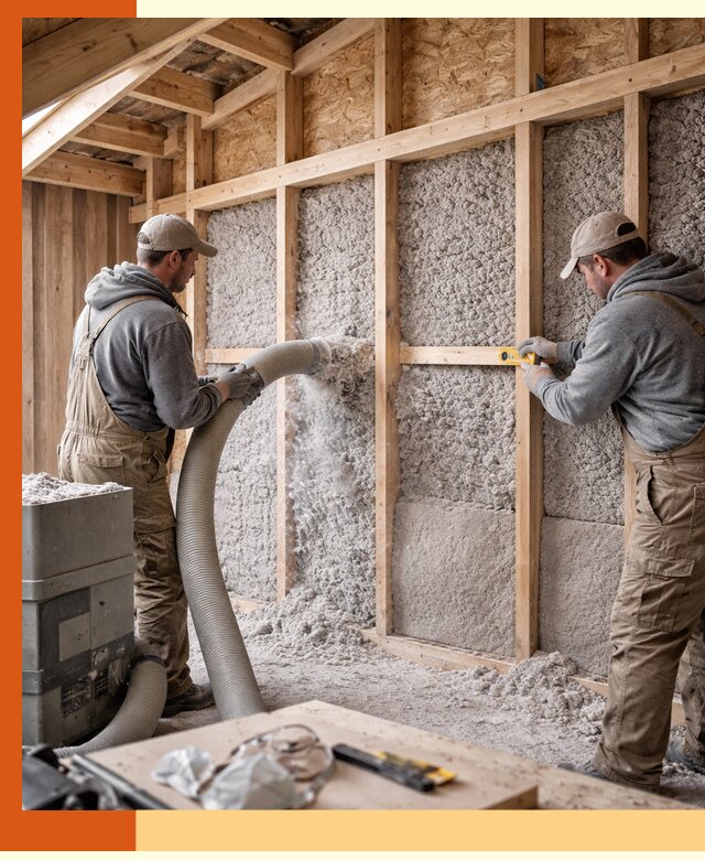 Утепление эковатой стен, потолков и перекрытий в Междуреченске