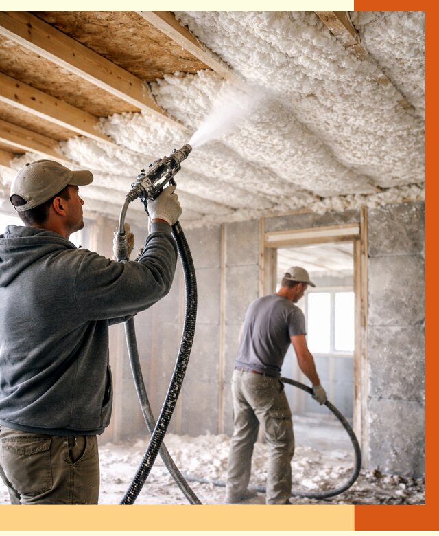 Утепление пеноизолом в Междуреченске от 1617 руб./м2 под ключ | ТепломастерМжд