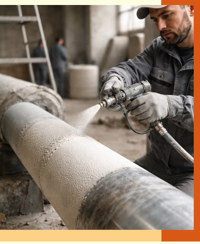 Утепление труб жидкой теплоизоляцией в Междуреченске от 7579 руб. под ключ | ТепломастерМжд