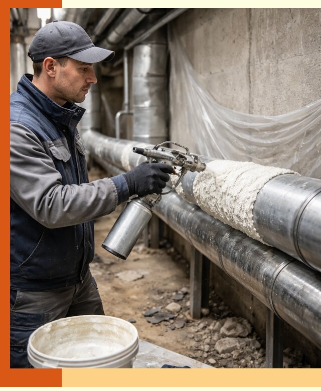 Утепление труб жидкой теплоизоляцией в Междуреченске