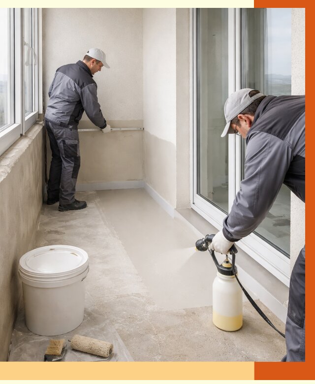 Утепление балкона жидкой теплоизоляцией в Междуреченске от 5810 руб./м2 | ТепломастерМжд