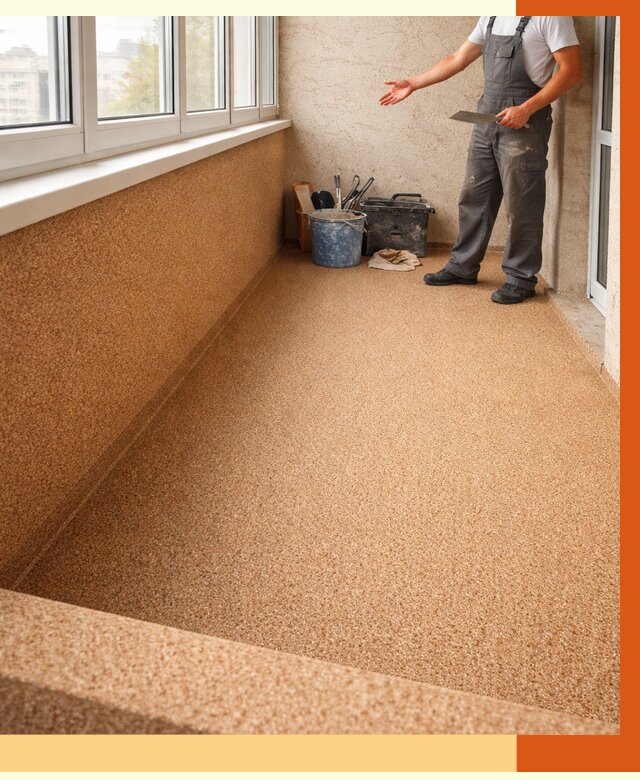 Утепление балкона жидкой пробкой в Междуреченске от 3688 руб/м² под ключ | ТепломастерМжд