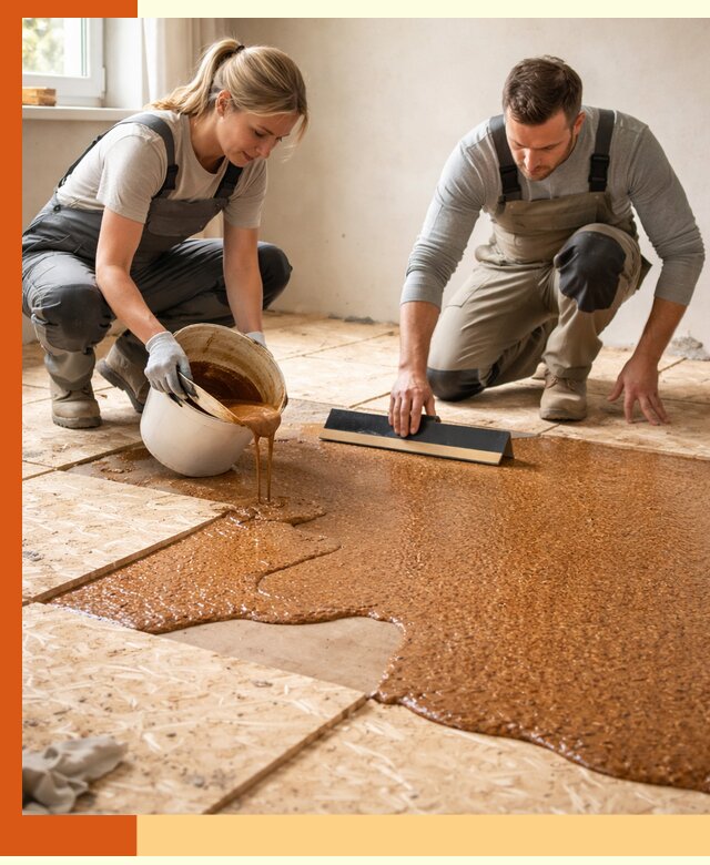 Утепление пола жидкой пробкой в Междуреченске для квартир и домов