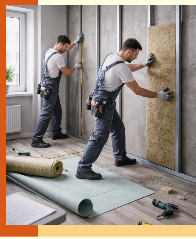 Шумоизоляция квартиры под ключ в Междуреченске — профессионально и гарантированно