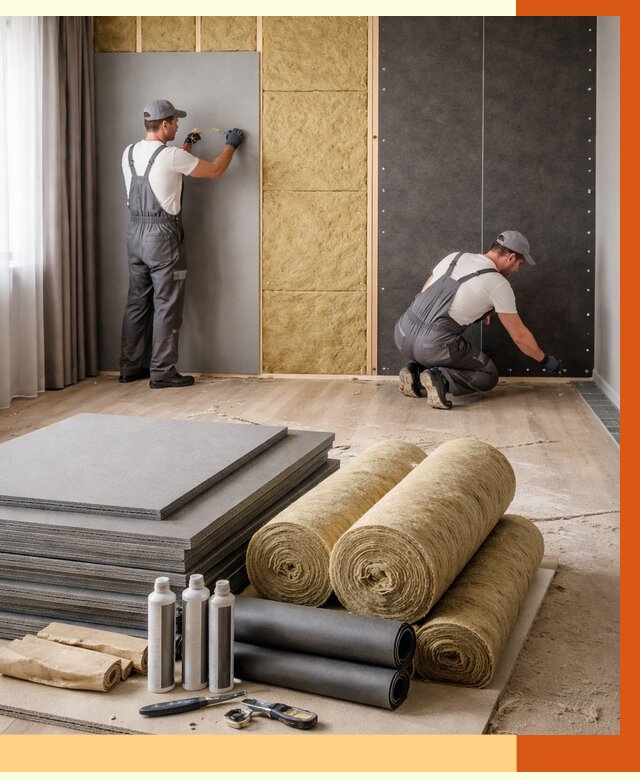 Шумоизоляция дома в Междуреченске от 4547 руб/м2 — комплексная звукоизоляция под ключ | ТепломастерМжд