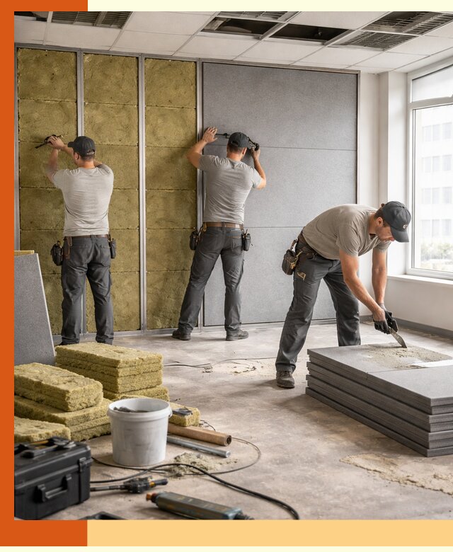 Профессиональная шумоизоляция офисов в Междуреченске для комфорта сотрудников