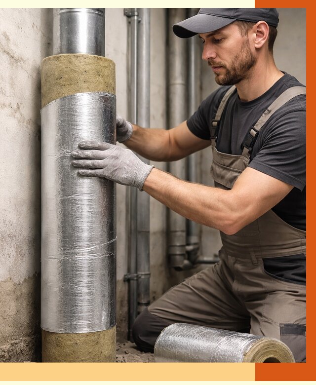 Шумоизоляция труб в Междуреченске от 1213 руб. — шумоподавление и звукоизоляция труб | ТепломастерМжд