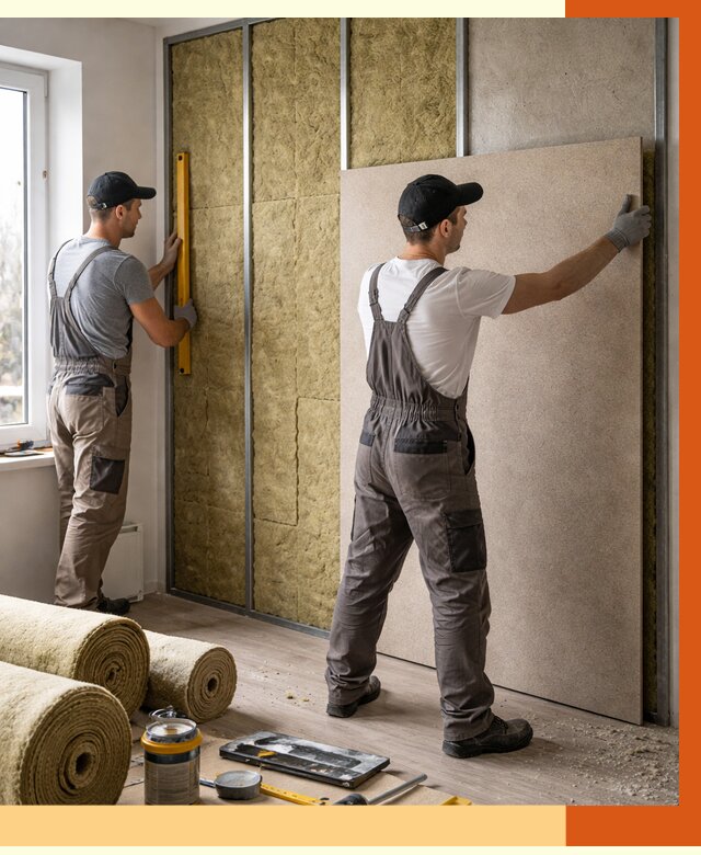 Шумоизоляция стен в Междуреченске от 4547 руб/м2 — звукоизоляция стен под ключ | ТепломастерМжд