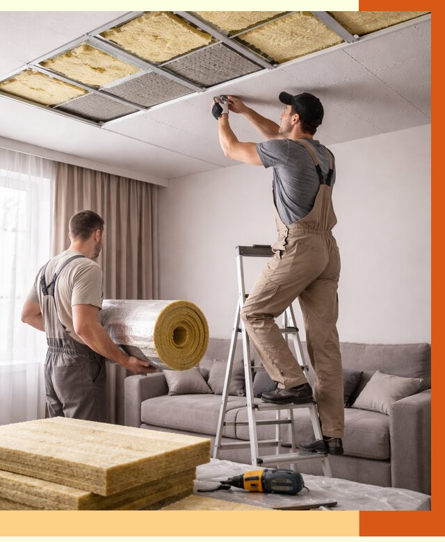 Шумоизоляция потолка в Междуреченске от 2274 руб. под ключ | Профессионально — ТепломастерМжд