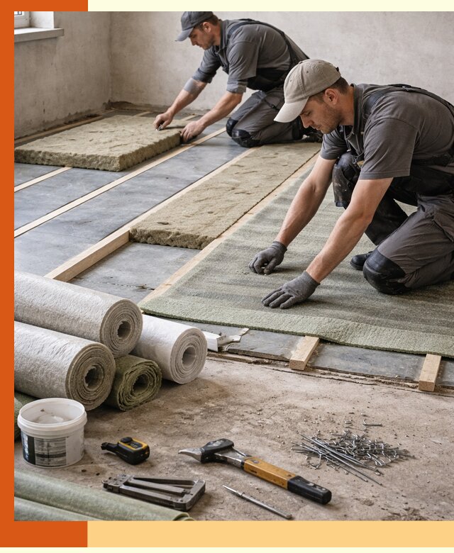 Шумоизоляция пола в Междуреченске — профессиональная звукоизоляция помещений