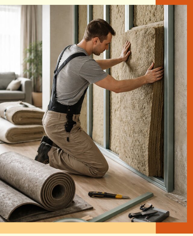 Шумоизоляция перегородок в Междуреченске от 1667 руб. за м2 — ТепломастерМжд