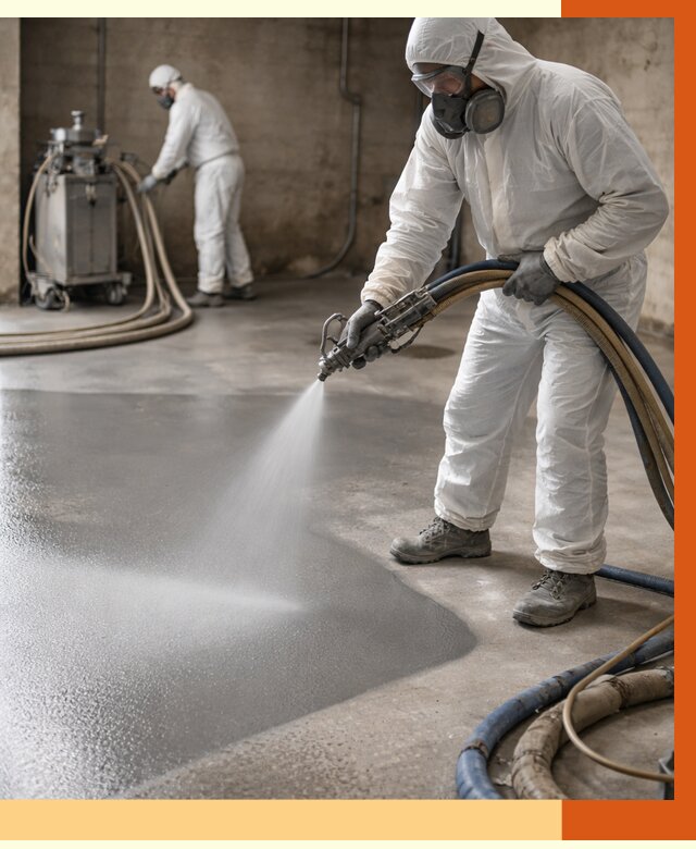 Гидроизоляция полимочевиной в Междуреченске от 8589 руб/м² — напыление полимерной гидроизоляции | ТепломастерМжд