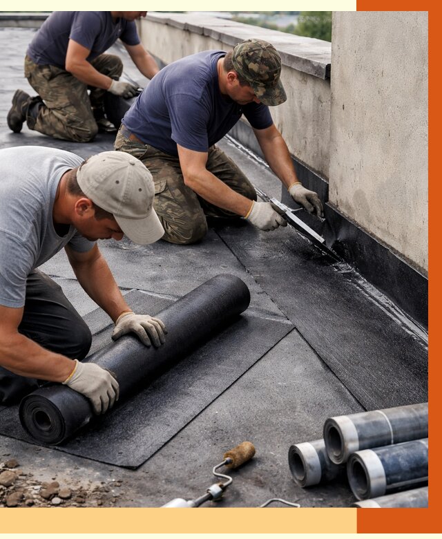 Гидроизоляция кровли в Междуреченске от 4547 руб. — профессиональная гидроизоляция крыши | ТепломастерМжд