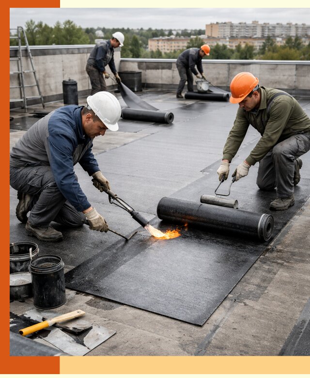 Профессиональная гидроизоляция плоской кровли в Междуреченске