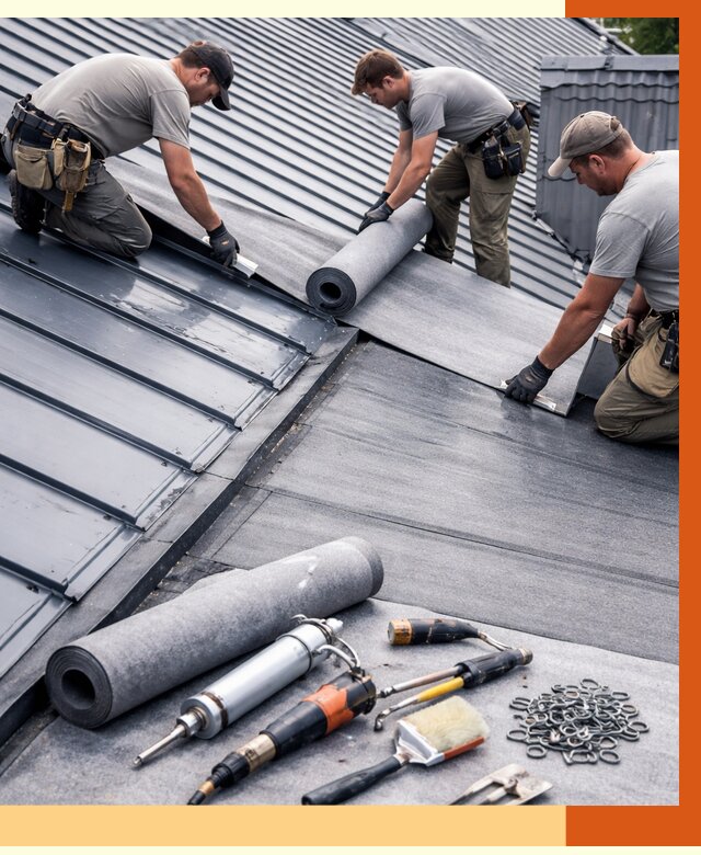 Гидроизоляция металлической кровли полимочевиной в Междуреченске от 8589 руб. | ТепломастерМжд