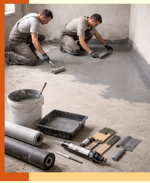 Гидроизоляция пола в Междуреченске — надежная защита от влаги и протечек