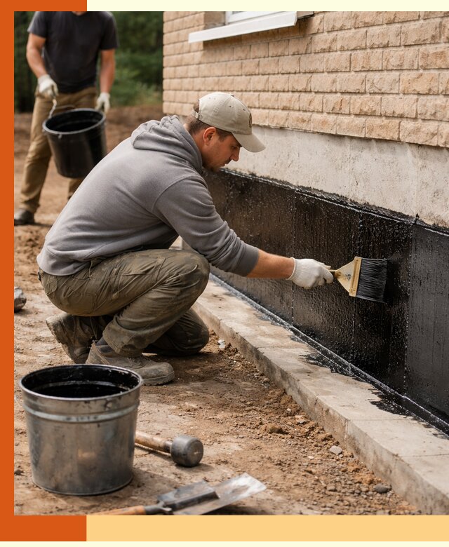 Гидроизоляция цоколя домов и зданий в Междуреченске эффективными методами