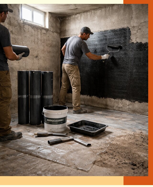 Гидроизоляция подвала в Междуреченске от 3537 руб. под ключ | Профессионально — ТепломастерМжд