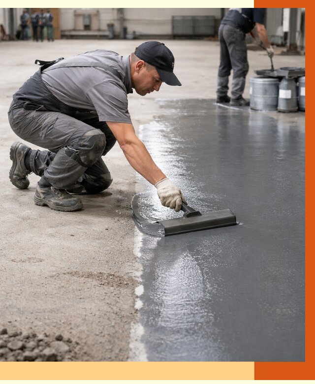 Гидроизоляция промышленного пола в Междуреченске от 1213 руб./м2 — ТепломастерМжд специалисты под ключ