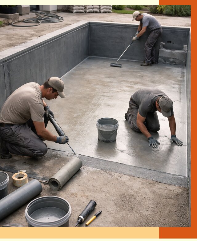 Профессиональная гидроизоляция бассейна в Междуреченске от 6568 руб. за м2 | ТепломастерМжд