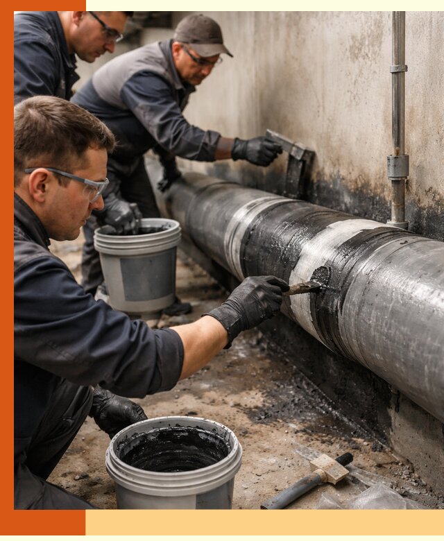 Гидроизоляция труб в Междуреченске — защита и герметизация коммуникаций