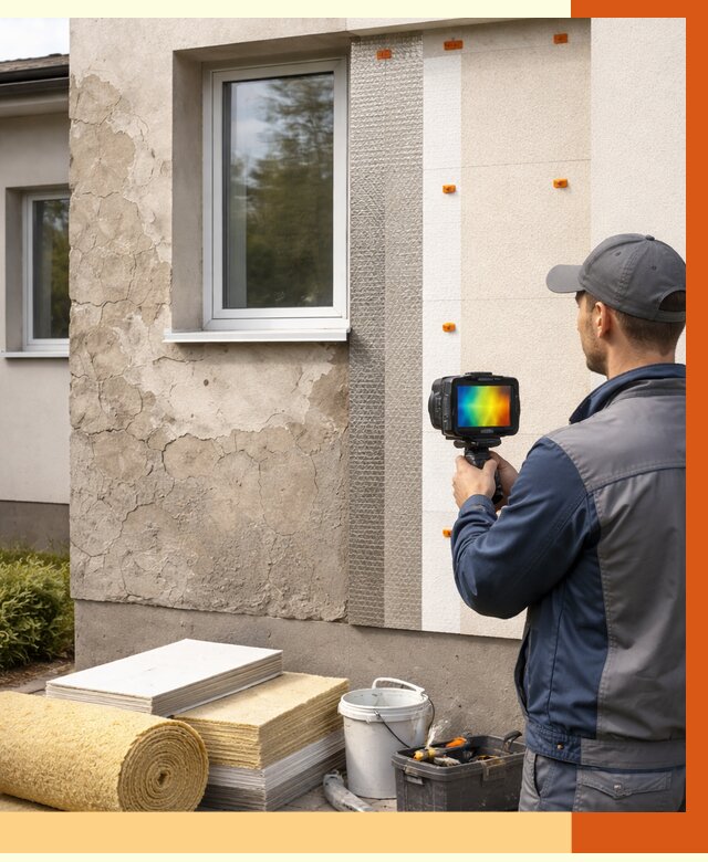 Тепловизионное обследование фасада в Междуреченске от 4547 руб. под ключ | ТепломастерМжд