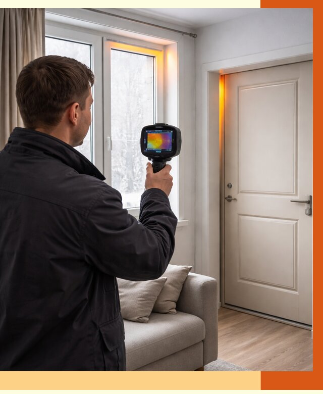 Тепловизионное обследование окон и дверей в Междуреченске от 4547 руб. | ТепломастерМжд