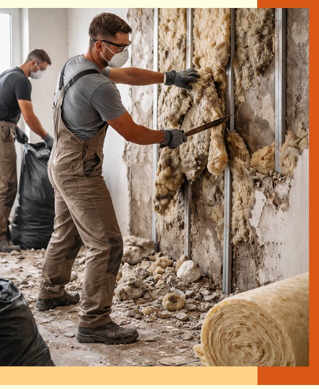 Демонтаж старого утеплителя в Междуреченске от 3537 руб. — работы под ключ | ТепломастерМжд