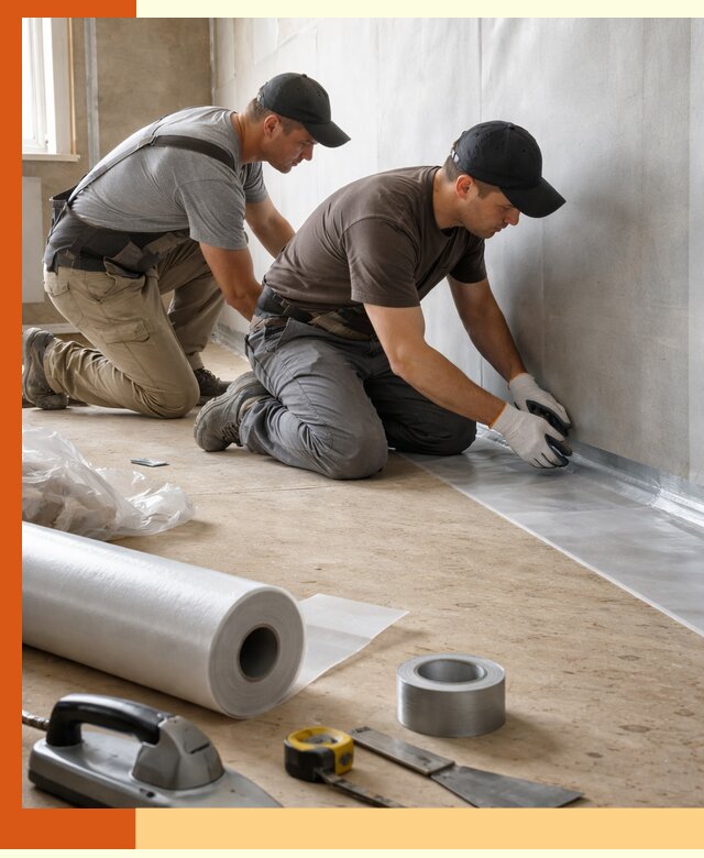 Монтаж пароизоляции для дома и помещений в Междуреченске