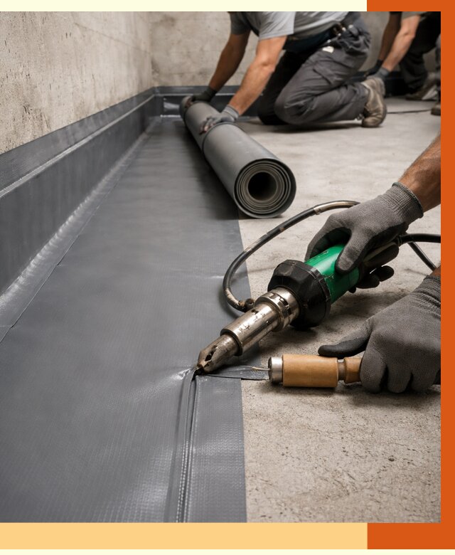 Монтаж гидроизоляционной мембраны в Междуреченске от 1005 руб/м2 | ТепломастерМжд