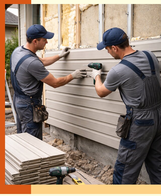 Монтаж сайдинга после утепления в Междуреченске качественно и надежно