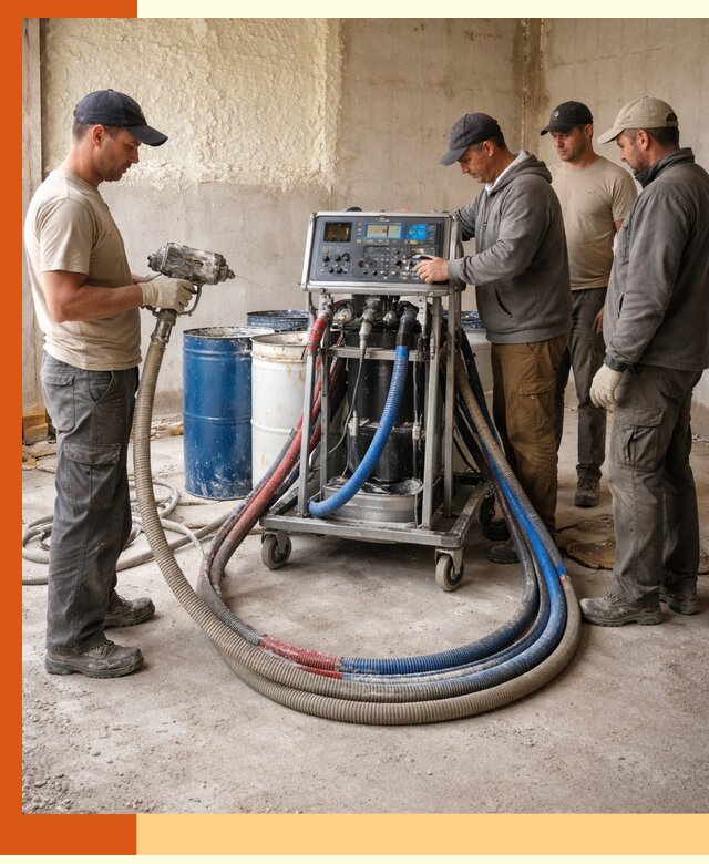 Аренда установки для напыления ППУ в Междуреченске на выгодных условиях